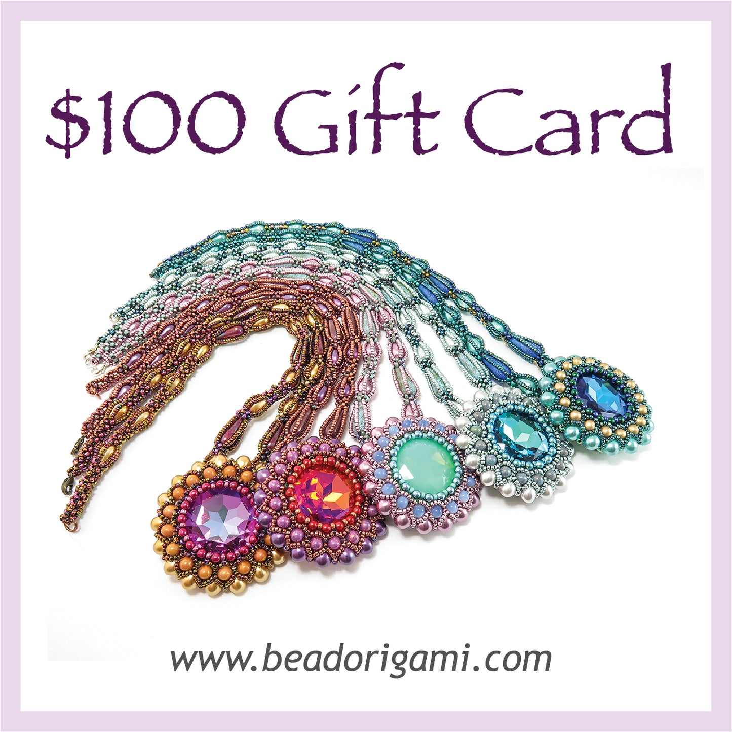 Bead Origami Gift Card