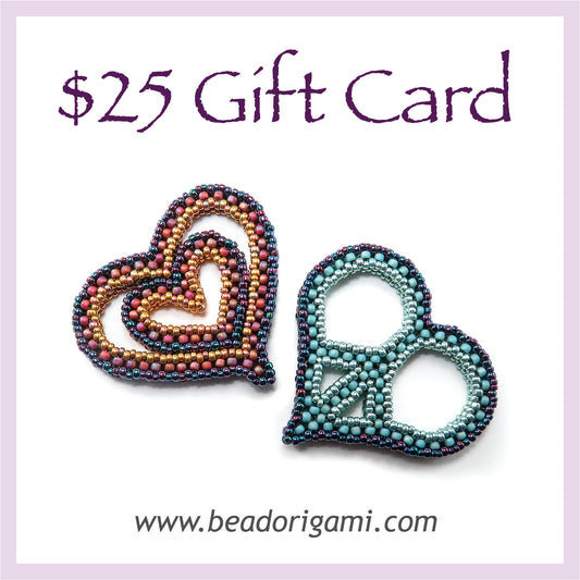 Bead Origami Gift Card