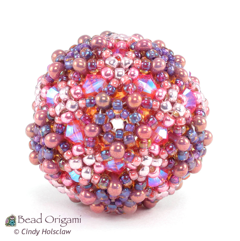 Crystal Ball Beaded Bead