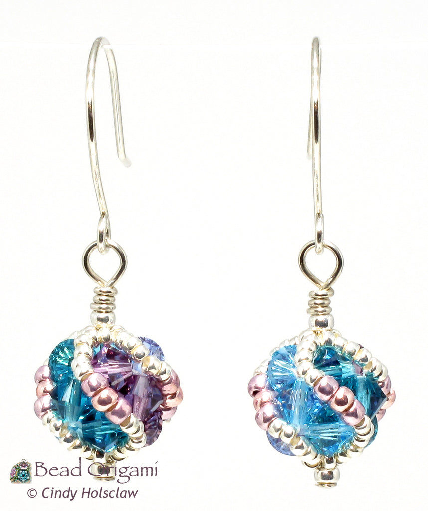 Crystal Helix Beaded Bead