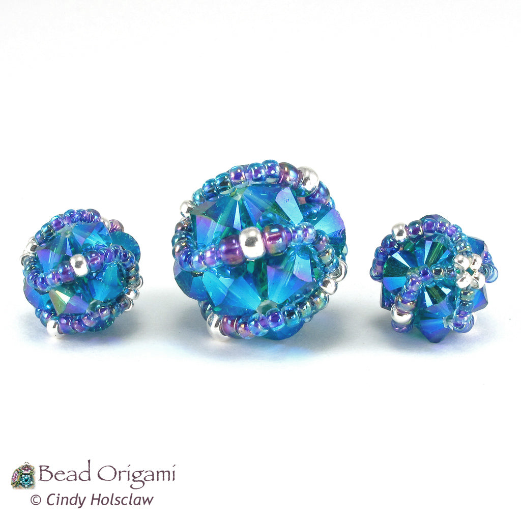 Crystal Helix Beaded Bead