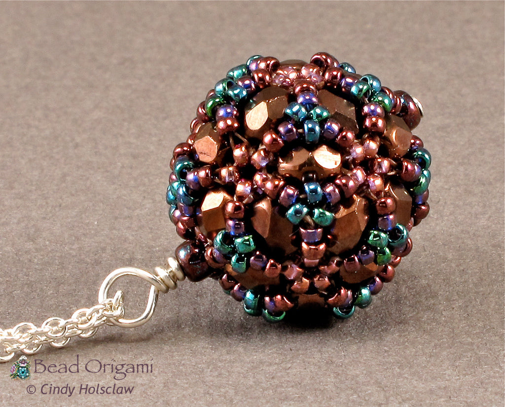 Disco Ball Beaded Bead