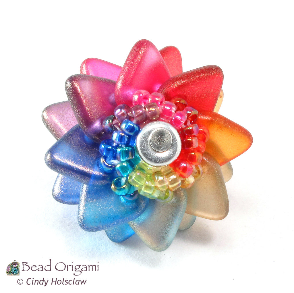 Double Pinwheel Beaded Beads