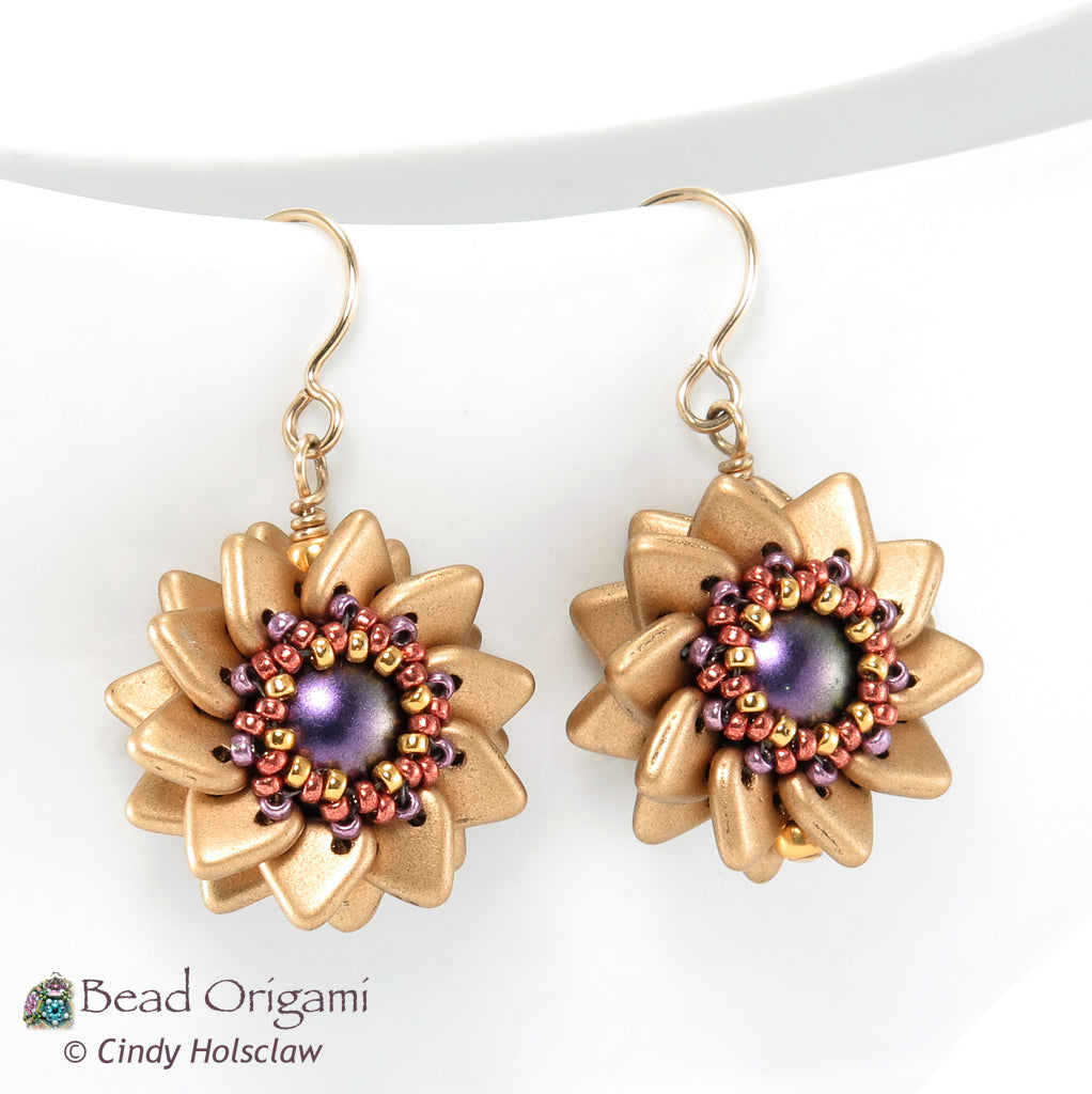 Double Pinwheel Beaded Beads