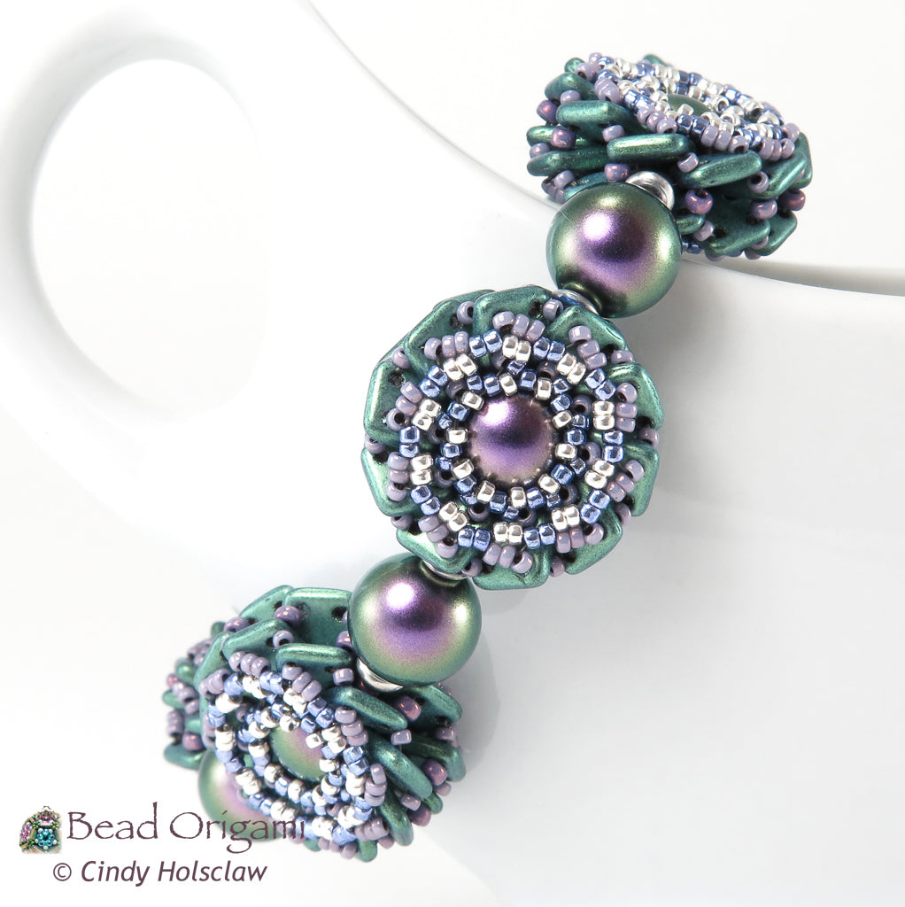 Double Rosette Beaded Beads