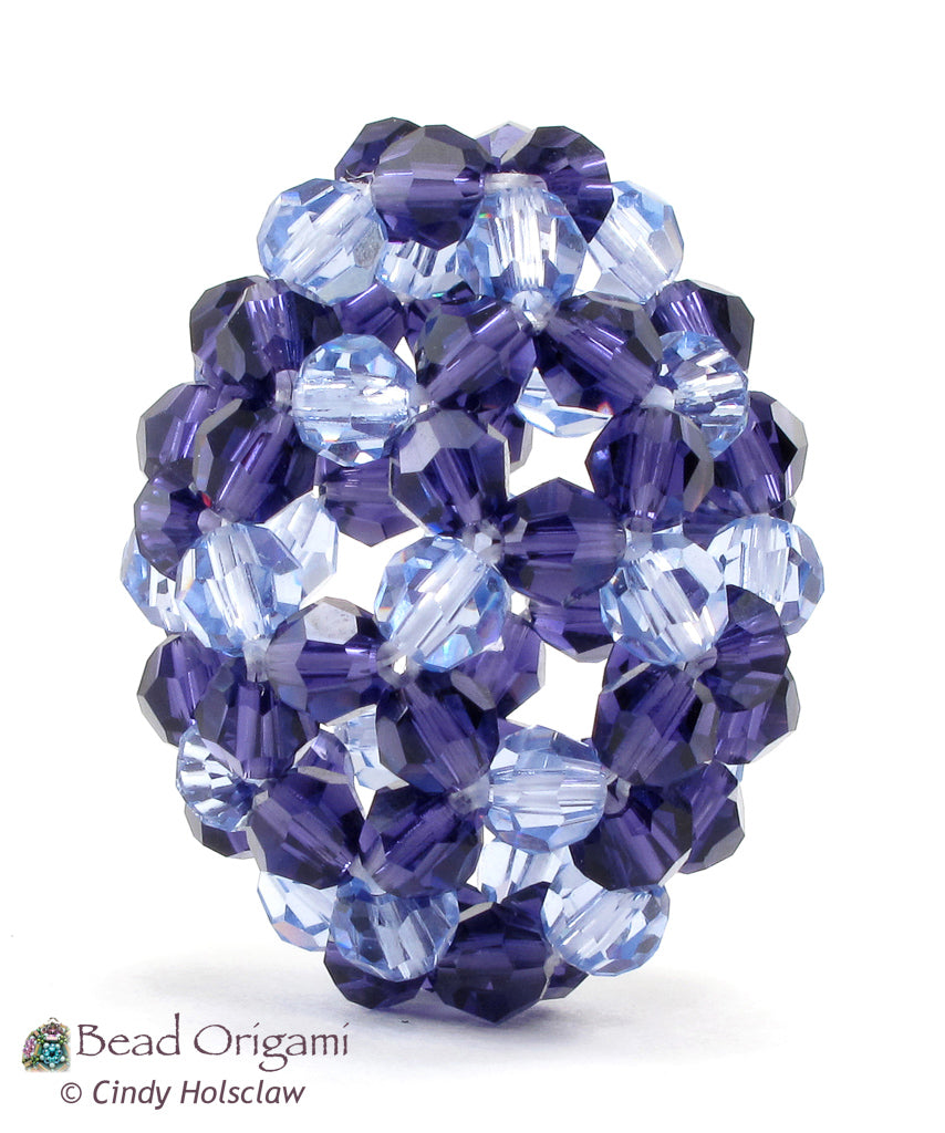 Plum Egg Beaded Bead