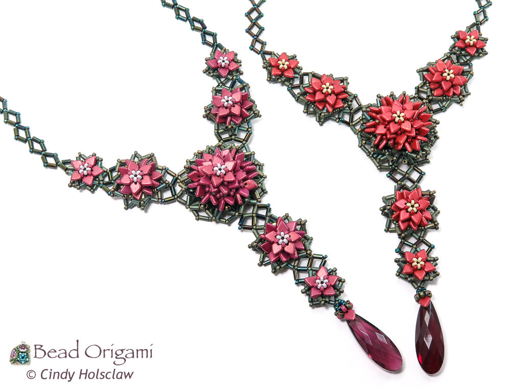 Poinsettia Bouquet Necklace