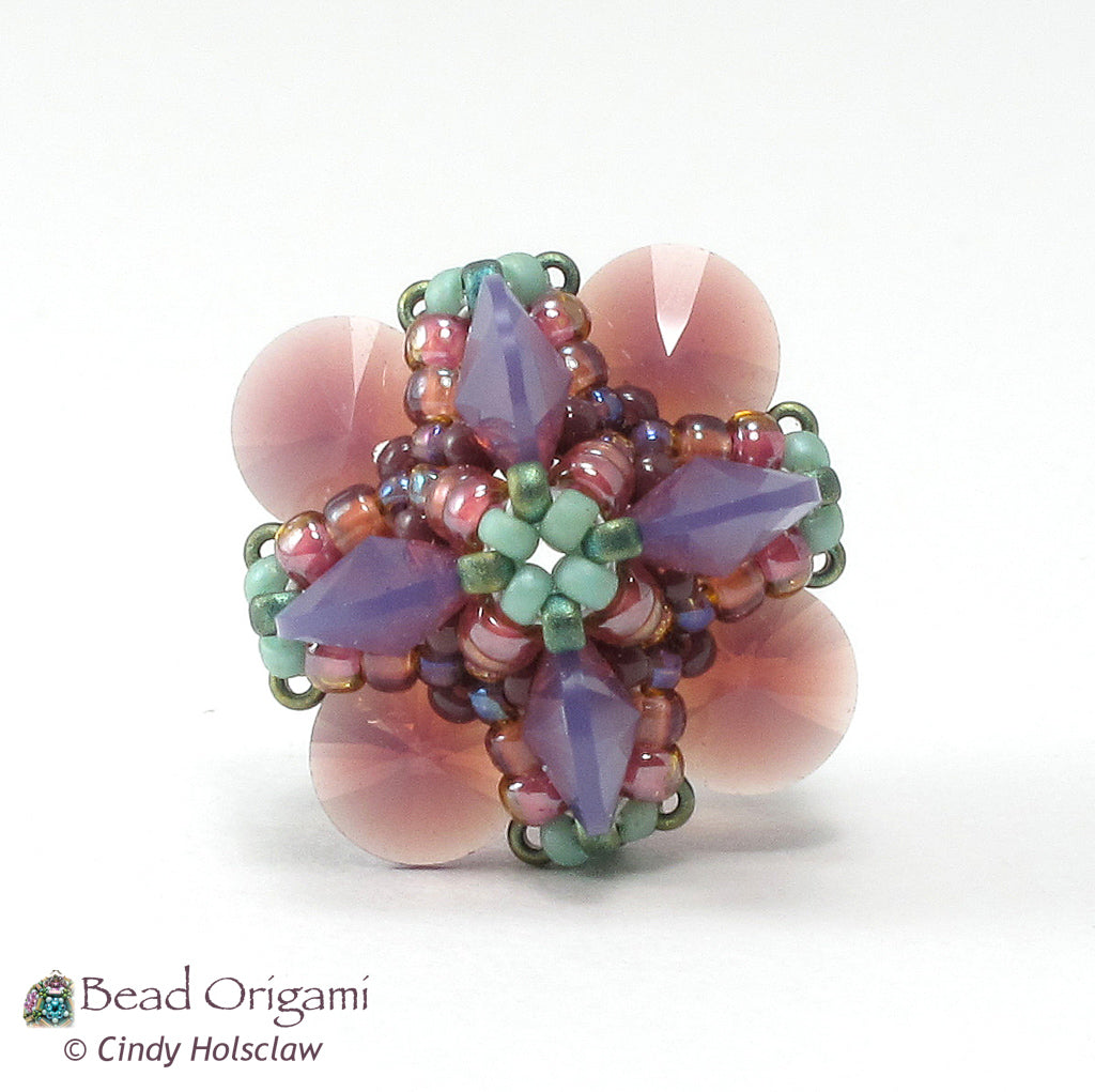 Squared Circles Beaded Bead