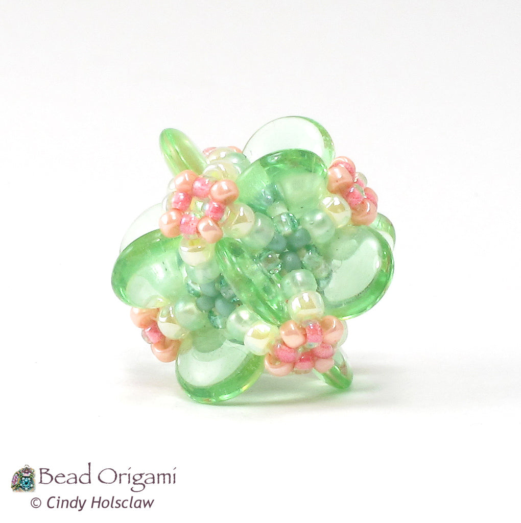 Squared Circles Beaded Bead