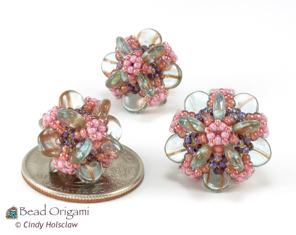 Squared Circles Beaded Bead