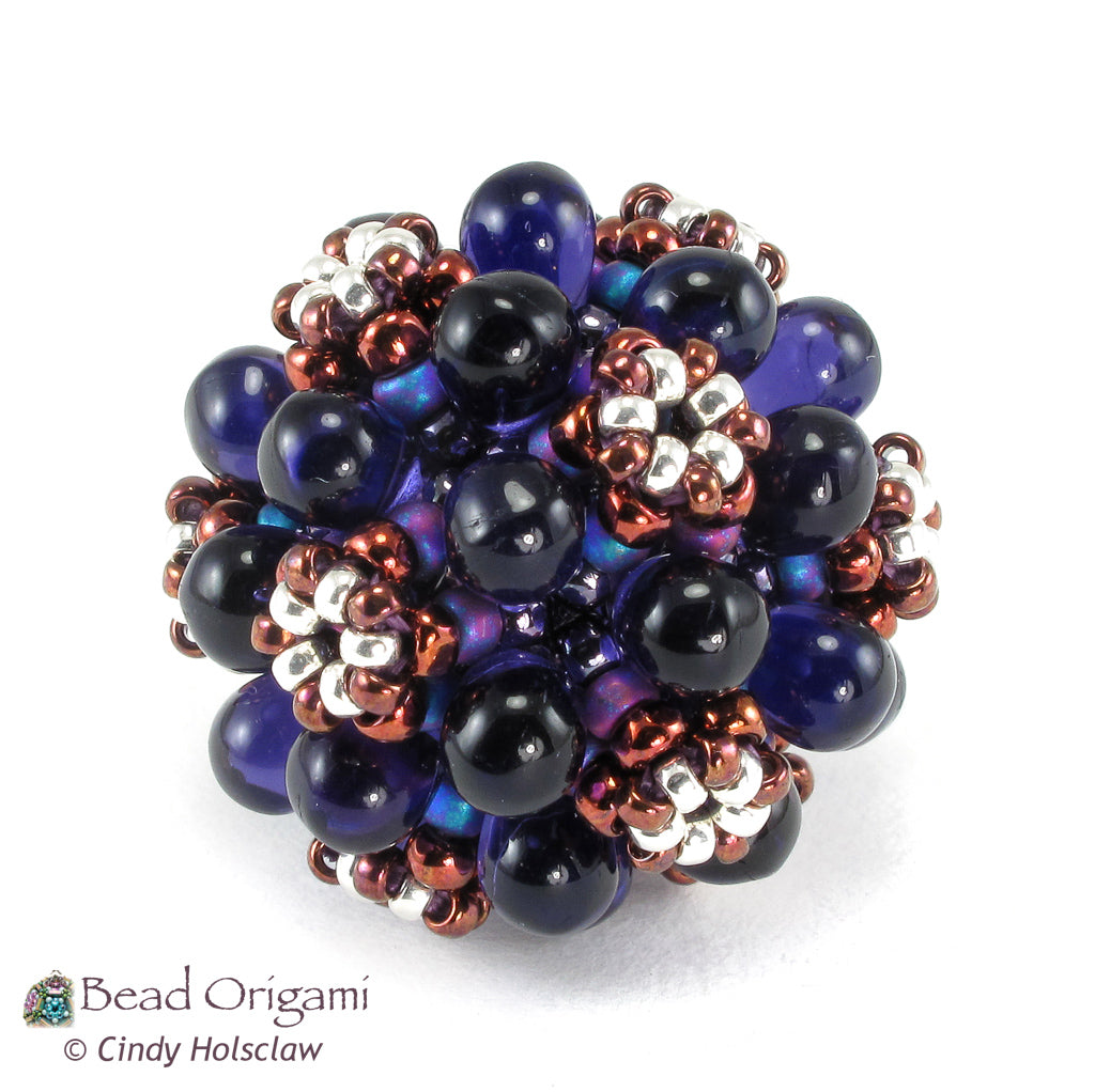 Teardrop Bubbles Beaded Bead