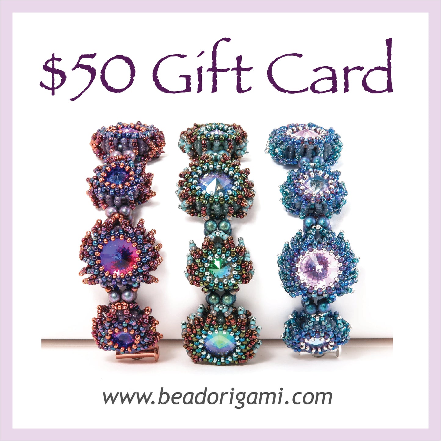 Bead Origami Gift Card