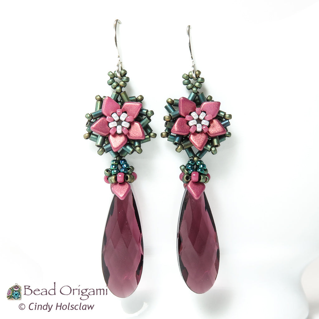 Poinsettia Earrings