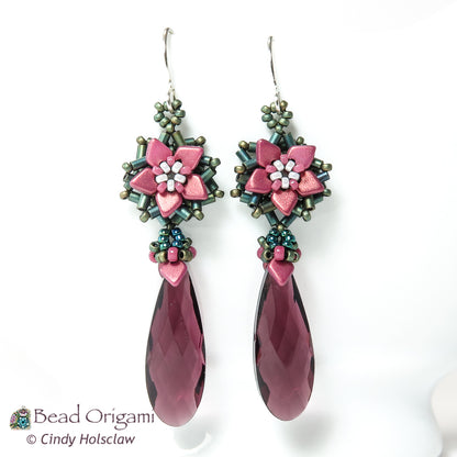 Poinsettia Earrings