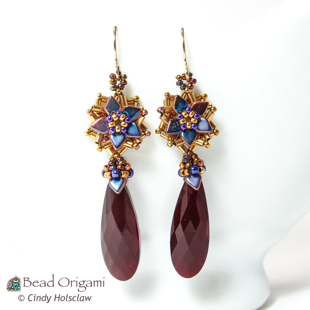 Poinsettia Earrings