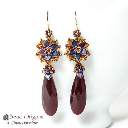 Poinsettia Earrings