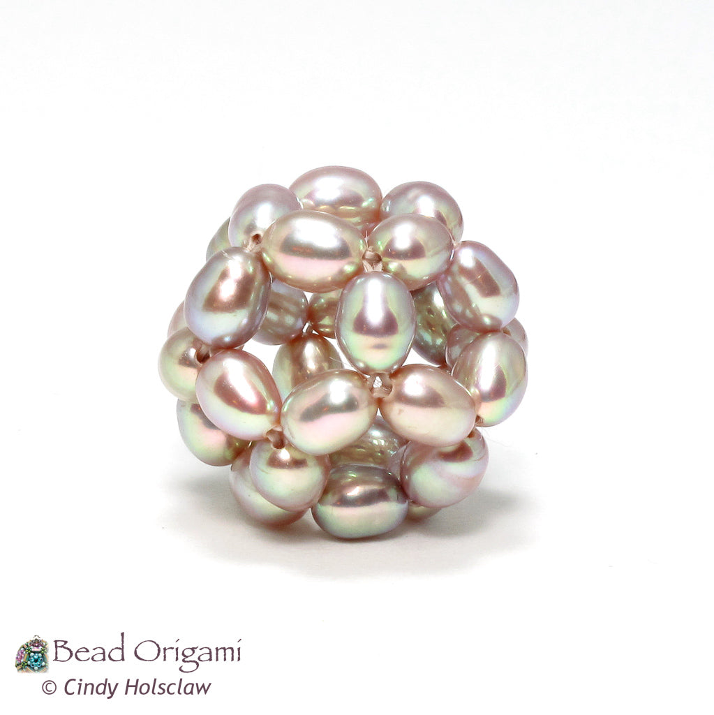 Candy Dodecahedron Beaded Bead