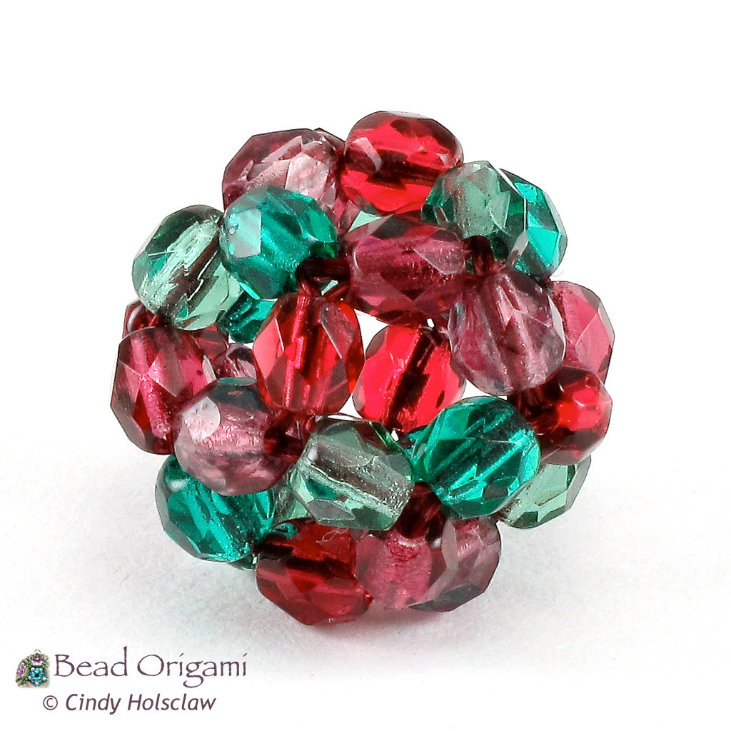 Candy Dodecahedron Beaded Bead