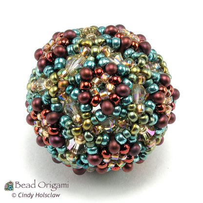 Crystal Ball Beaded Bead