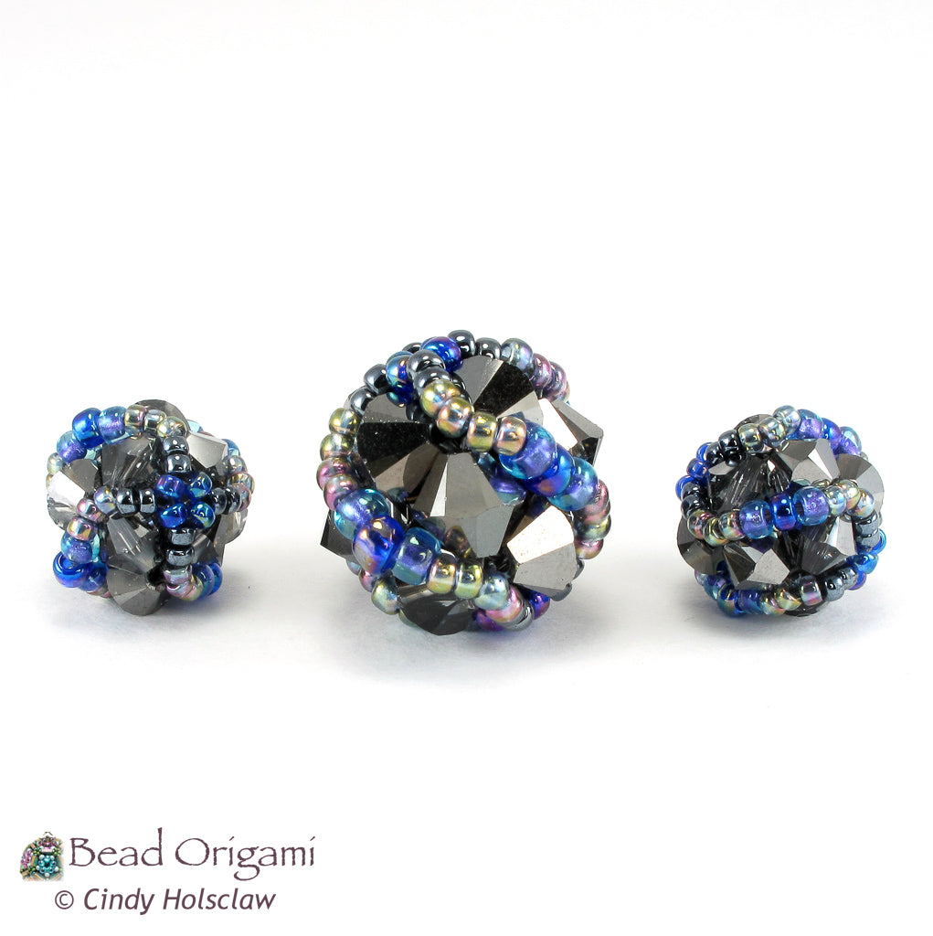 Crystal Helix Beaded Bead