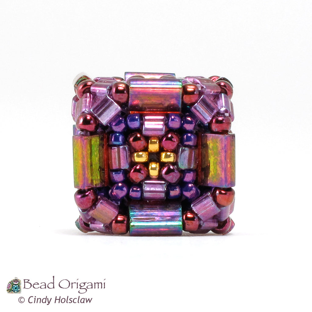 Cubed Tilas Beaded Bead