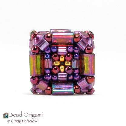 Cubed Tilas Beaded Bead