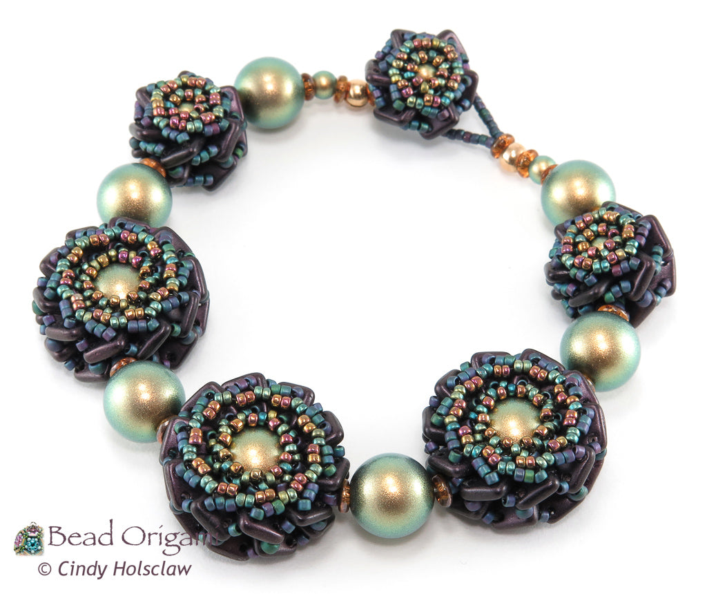 Double Rosette Beaded Beads