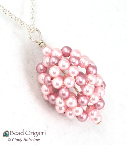 Plum Egg Beaded Bead