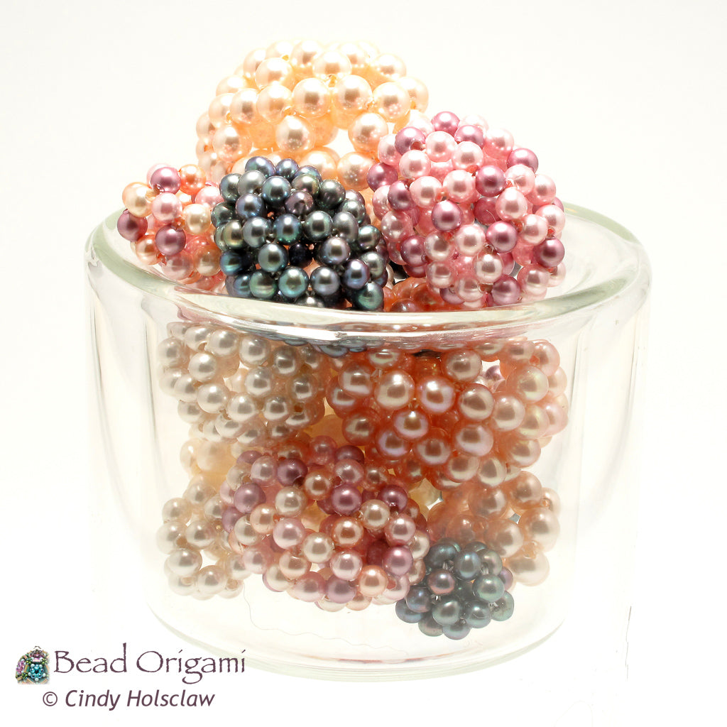 Plum Egg Beaded Bead