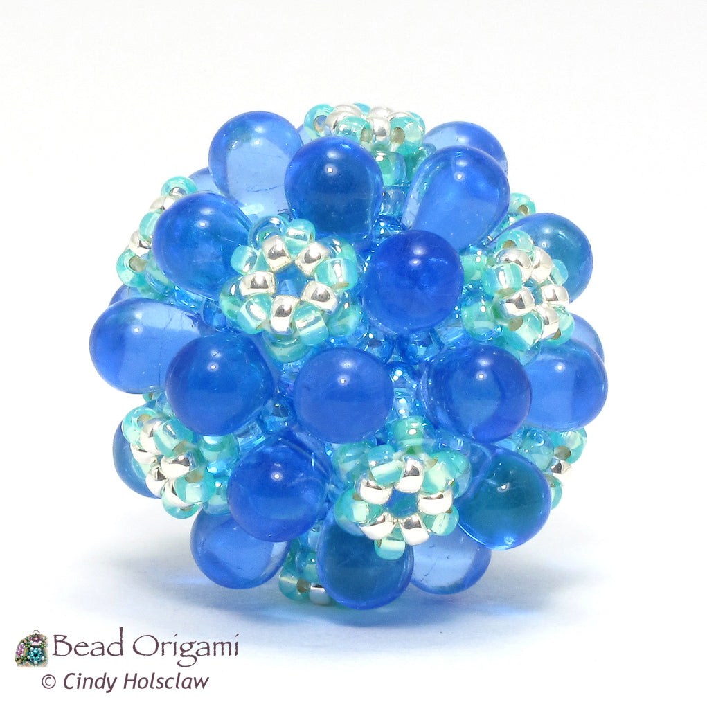 Teardrop Bubbles Beaded Bead